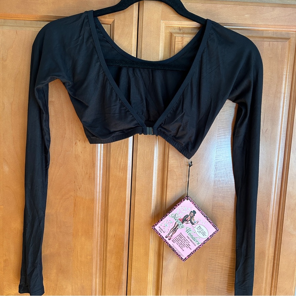 NWT Sleevey Wonders-Black-Solid-just XS left